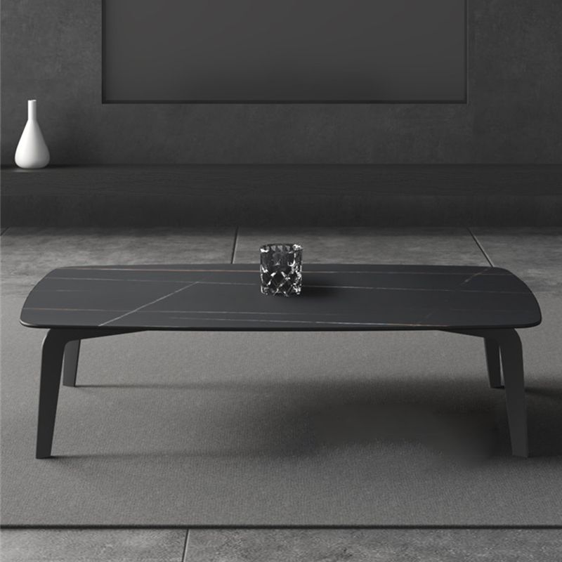 Rectangular Slate 4 Legs Coffee Table 16.5" High Stone 1 Single Cocktail Table Clearhalo 'Coffee & Accent Tables' 'Coffee Tables' 'coffee_tables' 'furn' 'furn_coffee_tables' 'Furniture' 'Living Room Furniture' 1200x1200_3fd4cd8e-7432-41b6-8fa7-d9bb1fbd93ad