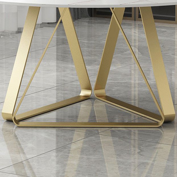 Modern Style Sintered Stone White Dining¬†Room¬†Set with Round Table Home Dining Table Furniture Clearhalo 'Dining Room Sets' 'Dining Tables & Seating' 'dining_room_set' 'furn' 'furn_dining_room_set' 'Furniture' 'furniture_dining_room_set' 'Kitchen & Dining Furniture' 'kitchen&dining_furn' 'kitchen' 1200x1200_3fd4cdc0-97e3-4c64-a6f4-69e265f8a9f4