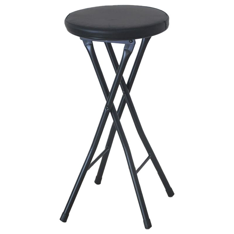 Modern Armless Foldable Counter Stool Steel Cashier Bar Stool with Pedal Clearhalo 'Bar Furniture' 'Bar Stools' 'bar_stools' 'furn' 'furn_bar_stools' 'furniture_bar_stools' 'Kitchen & Dining Furniture' 'kitchen&dining_furn' 'kitchen' 'kitchen_furn' Furniture' 1200x1200_3fd62eb9-aa45-413c-8125-ed26079d0fc8