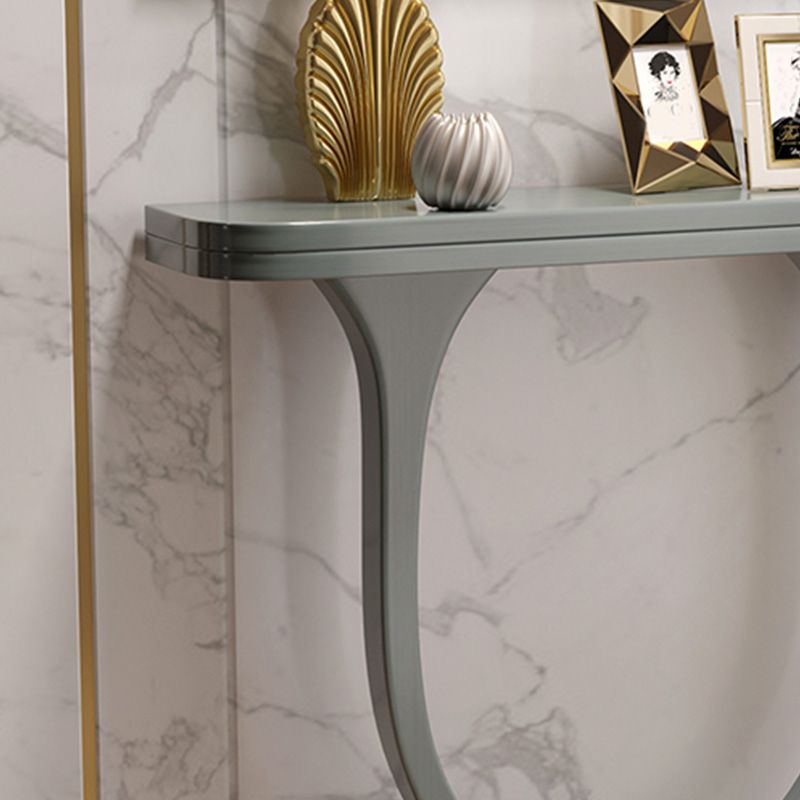 Console moderna della metà secolo Tavolo da 33,46 pollici in legno massiccio