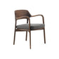 Industrial Kitchen Dining Chai Solid Wood Open Back Dining Chairs
