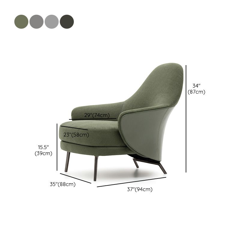 Basic Four Legs Lounge Chair Contemporary Solid Color Accent Armchair Clearhalo 'Accent Chairs' 'accent_chairs' 'Chairs & Seating' 'furn' 'furn_accent_chairs' 'Furniture' 'Living Room Furniture' 1200x1200_3fd87ca4-dc7a-46d5-b485-b96ed9a315cb