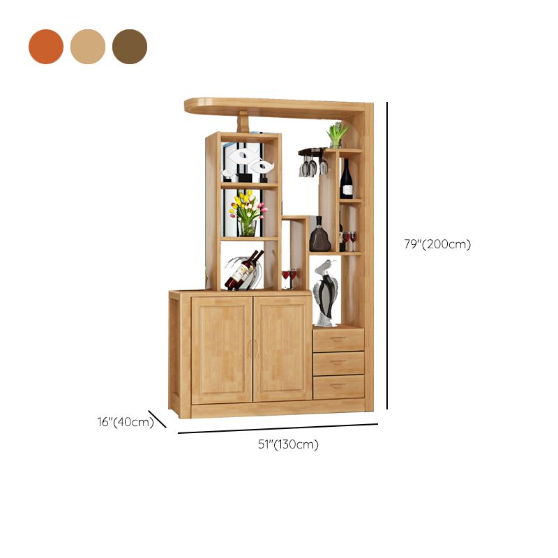 Contemporary Solid Wood 3-drawer Accent Cabinet with Door and Shelves Clearhalo 'Cabinets & Chests' 'cabinets_chests' 'furn' 'furn_cabinets_chests' 'Furniture' 'Living Room Furniture' 1200x1200_3fdd2bc4-7de3-4119-98f2-89919eab68b0