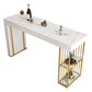 Nordic Glam Rectangle Sintered Stone Table Dining Bar Counter Table for Kitchen Clearhalo 'Bar Furniture' 'Bar Tables' 'bar_tables' 'Furniture' 'furniture_bar_tables' 'Kitchen & Dining Furniture' 1200x1200_3fddf4ce-b553-4792-ae24-109c950fa830