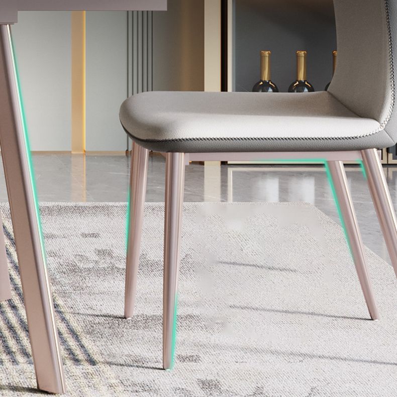 Luxury 1/4/5/7 Pieces Extendable Dining Set Sintered Stone Rectangle Dining Table Set Clearhalo 'Dining Room Sets' 'Dining Tables & Seating' 'dining_room_set' 'furn' 'furn_dining_room_set' 'Furniture' 'furniture_dining_room_set' 'Kitchen & Dining Furniture' 'kitchen&dining_furn' 'kitchen' 1200x1200_3fdedbc7-2a5d-4a37-86ec-59632b2a701b