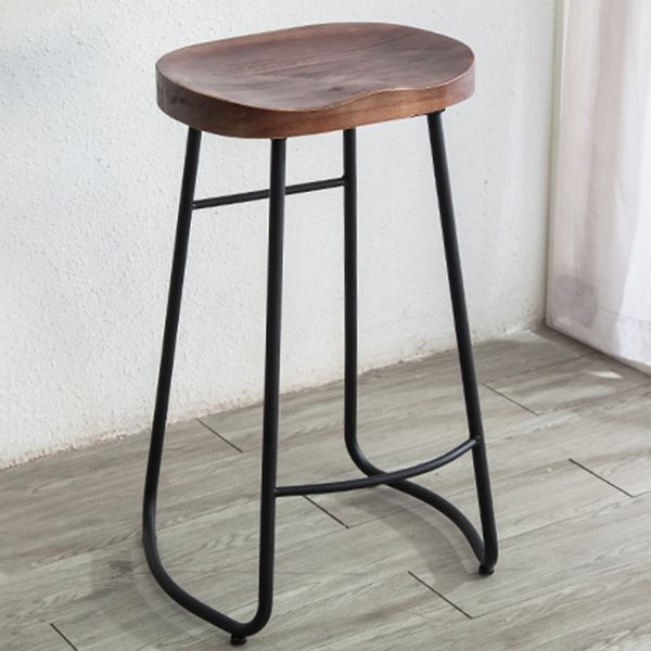 Modern Footrest Solid Wood Bar Stool Dessert Shop Backless Stool Clearhalo 'Bar Furniture' 'Bar Stools' 'bar_stools' 'furn' 'furn_bar_stools' 'Furniture' 'Kitchen & Dining Furniture' 1200x1200_3fe2557d-6556-426e-8022-ebd77e389d8d