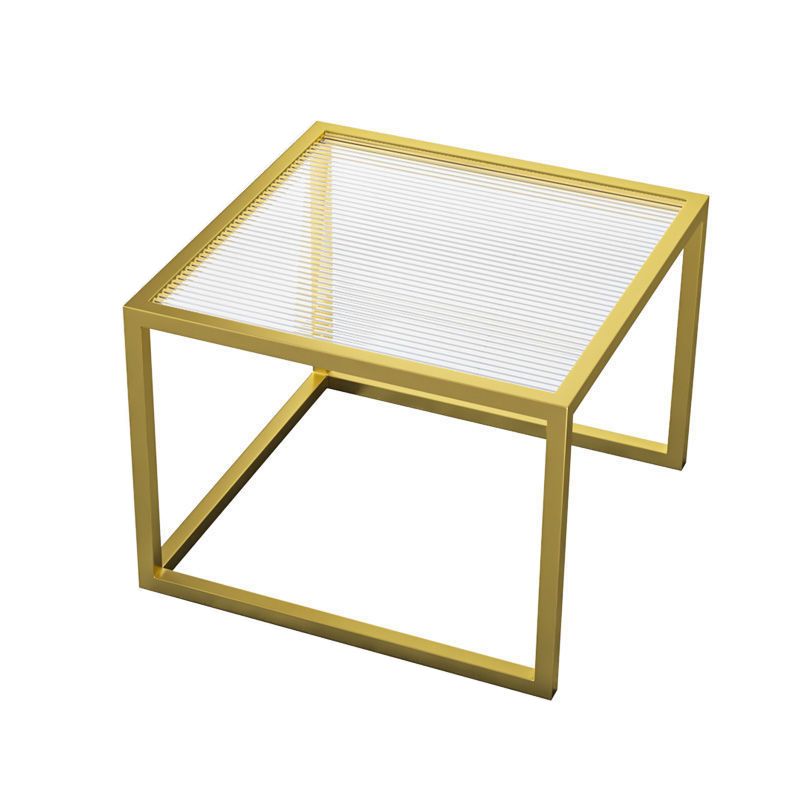 Square Nesting Coffee Table Modern Glass Top Frame Cocktail Table Clearhalo 'Coffee & Accent Tables' 'Coffee Tables' 'coffee_tables' 'furn' 'furn_coffee_tables' 'Furniture' 'Living Room Furniture' 1200x1200_3fe4da4b-c019-4d3f-a315-fbd4deb84047