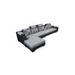Adjustable 135.82" D x 70.86" W x 33.46" H Pillow Top Arm Sectional Pillowed Back Cushions Clearhalo 'furn' 'furn_sectionals' 'Furniture' 'furniture_sectionals' 'kitchen' 'kitchen_sectionals' 'Living Room Furniture' 'Sectionals' 1200x1200_3fe526d4-38dd-4633-90c5-fe7db293a540