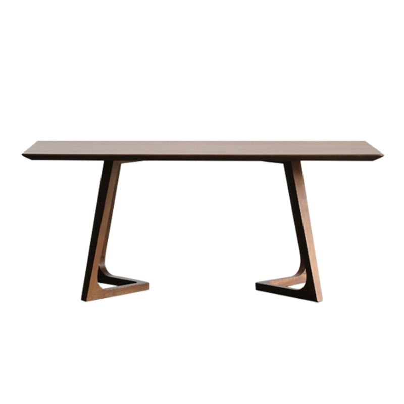 Rectangle Minimalist Dining Table Wood Color Fixed Table of Solid Wood Clearhalo ' dining_table' 'Dining Tables & Seating' 'Dining Tables' 'furn' 'furn_dining_table' 'Furniture' 'furniture_dining_table' 'Kitchen & Dining Furniture' 'kitchen&dining_furn' 'kitchen' 'kitchen_dining_table' 1200x1200_3fe5a22c-67f1-46c9-9e5c-2b3f8fb2ea74