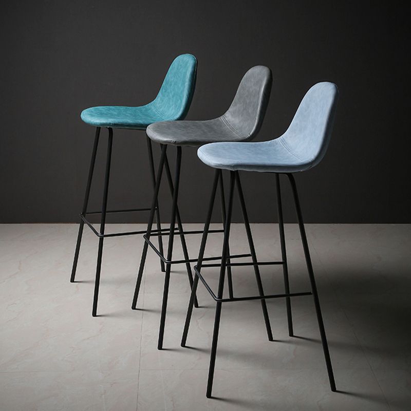Industrial Style Bar-stool Iron Legs Counter Stool for Kitchen Bar Clearhalo 'Bar Furniture' 'Bar Stools' 'bar_stools' 'furn' 'furn_bar_stools' 'furniture_bar_stools' 'Kitchen & Dining Furniture' 'kitchen&dining_furn' 'kitchen' 'kitchen_furn' Furniture' 1200x1200_3fe63413-c159-4668-aebe-feefe531c214