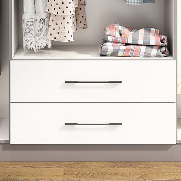 ヒンジ付きエンジニアリングウッドワードローブクローゼットモダンワードローブキャビネット