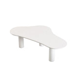 Contemporary Stone Geometric Coffee Table 3 Legs Coffee Cocktail Table