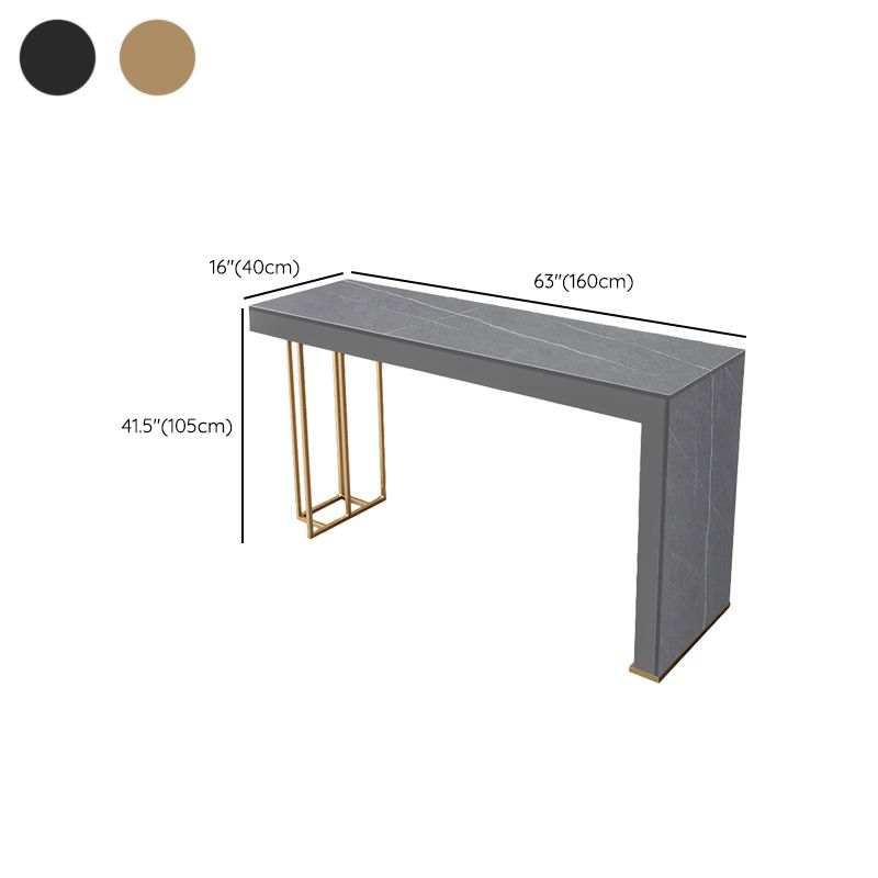 Glam Rectangle Stone Counter Table 1/3 Pieces Bar Table Set for Kitchen Clearhalo 'Bar Furniture' 'furn' 'furn_home_bar_bar_sets' 'Furniture' 'Home Bars & Bar Sets' 'home_bar_bar_sets' 'Kitchen & Dining Furniture' 1200x1200_3fea130e-1fdd-4b08-8c4e-3443a7e7635a