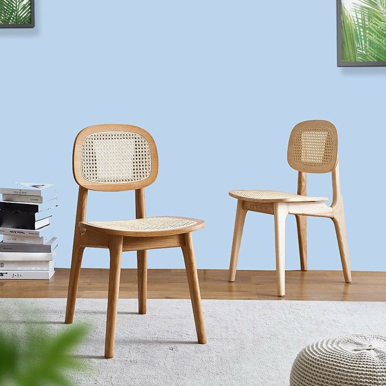 Contemporary Wood Dining Room Chair Open Back Dining Side Chair for Home Use Clearhalo ' kitchen&dining_furn' 'Dining Chairs' 'Dining Tables & Seating' 'dining_chair' 'furn' 'furn_dining_chair' 'Furniture' 'furniture_dining_chair' 'Kitchen & Dining Furniture' 'kitchen' 1200x1200_3feb5fea-3c69-4dfd-aba8-065bdadb37b4