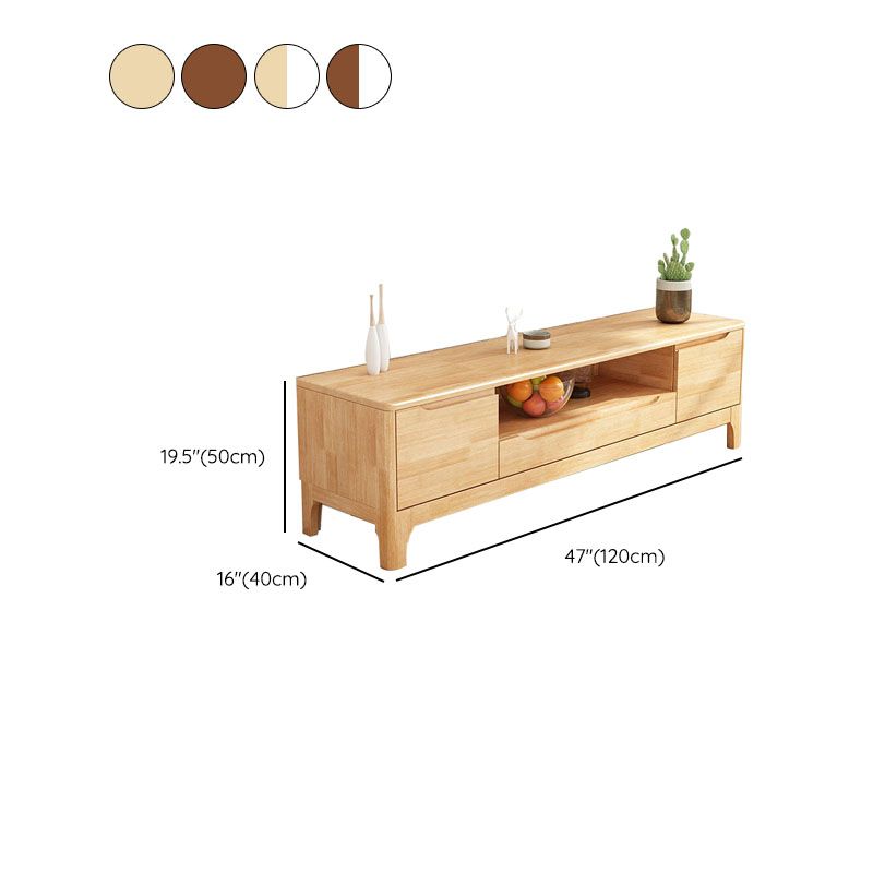 Scandinavian TV Console Solid Wood TV Media Console for Living Room Clearhalo 'furn' 'furn_tv_stands_entertainment_centers' 'Furniture' 'Living Room Furniture' 'TV Stands & Entertainment Centers' 'TV Stands & Media Storage Furniture' 'tv_stands_entertainment_centers' 1200x1200_3fec35da-4eaa-43fd-b434-a1a7ded9f51b