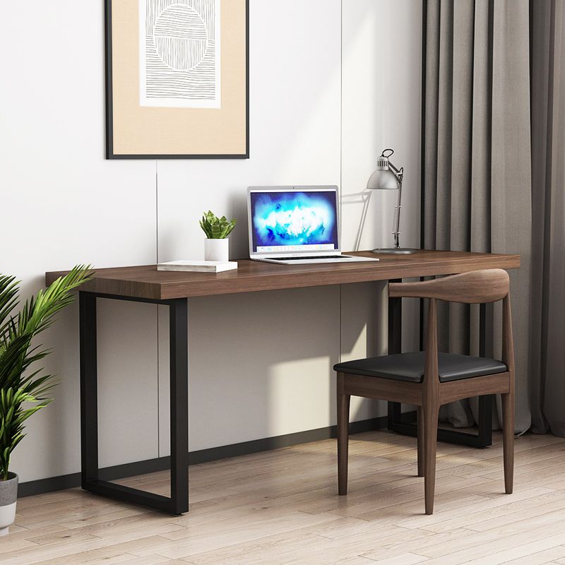 Industrial Style Office Desk Rectangle Wooden Sled Writing Desk for Home Clearhalo 'furn' 'furn_office_desk' 'Furniture' 'furniture_office_desk' 'Office Desks' 'Office Furniture' 'office_desk' 1200x1200_3fed07fd-fe76-4108-bbfa-4fd480e5f0fd