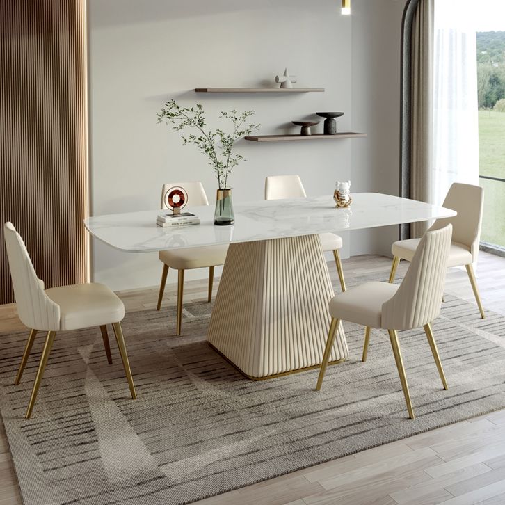1/2/5/6/7 Pieces Glam Dining Room Set Rectangle Table Dining Set Clearhalo 'Dining Room Sets' 'Dining Tables & Seating' 'dining_room_set' 'furn' 'furn_dining_room_set' 'Furniture' 'furniture_dining_room_set' 'Kitchen & Dining Furniture' 'kitchen&dining_furn' 'kitchen' 1200x1200_3fede68f-7b5e-4eb4-86f8-440ee06b9cae