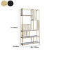 Contemporary Metal Vertical Book Shelf Open Shelf Bookcase For Office