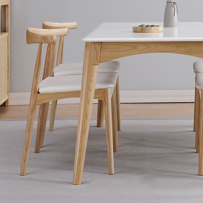 Simple Style Marble Dining Table 4 Legs Base Rectangle Table for Kitchen Clearhalo ' dining_table' 'Dining Tables & Seating' 'Dining Tables' 'furn' 'furn_dining_table' 'Furniture' 'furniture_dining_table' 'Kitchen & Dining Furniture' 'kitchen&dining_furn' 'kitchen' 'kitchen_dining_table' 1200x1200_3ff14629-2fc4-4f74-a1d3-6022827a82ba