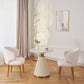 Traditional Luxury Dining Table Round White Top Dining Table with Pedestal Base Clearhalo ' dining_table' 'Dining Tables & Seating' 'Dining Tables' 'furn' 'furn_dining_table' 'Furniture' 'furniture_dining_table' 'Kitchen & Dining Furniture' 'kitchen&dining_furn' 'kitchen' 'kitchen_dining_table' 1200x1200_3ff3246d-ac7c-4c46-8ea3-36cf5a6772b9