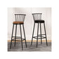 Leather Matte Finish Bristol Stool Low Back Footrest Barstool Clearhalo 'Bar Furniture' 'Bar Stools' 'bar_stools' 'furn' 'furn_bar_stools' 'Furniture' 'furniture_bar_stools' 'Kitchen & Dining Furniture' 1200x1200_3ff39282-011d-4fe0-8055-00f9d9074746