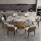 Traditional Luxury Stainless Steel Table Rectangle Dining Table for Home Clearhalo ' dining_table' 'Dining Tables & Seating' 'Dining Tables' 'furn' 'furn_dining_table' 'Furniture' 'furniture_dining_table' 'Kitchen & Dining Furniture' 'kitchen&dining_furn' 'kitchen' 'kitchen_dining_table' 1200x1200_3ff3a4f7-535b-40bd-a3e0-e35c343f552b