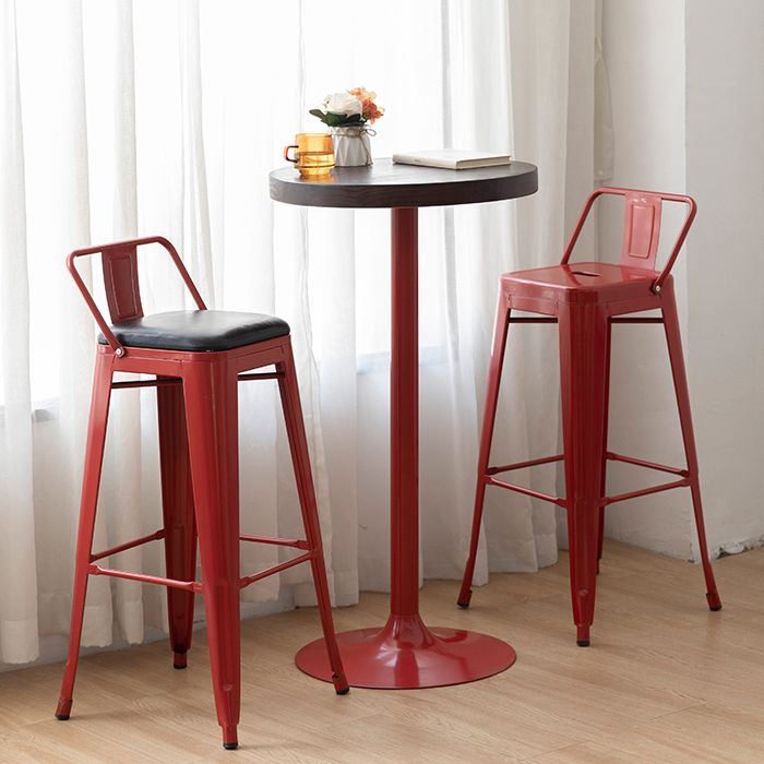 Round Pedestal Bar Height Table Contemporary Bar Table for Small Places Clearhalo 'Bar Furniture' 'Bar Tables' 'bar_tables' 'furn' 'furn_bar_tables' 'Furniture' 'Kitchen & Dining Furniture' 1200x1200_3ff3b669-f9b4-4ba8-8d23-6369d7f04264