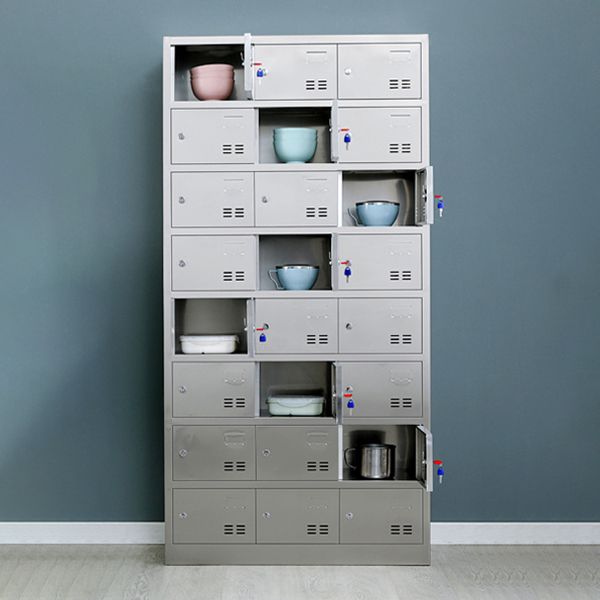 Metal Industrial Cabinet for Bathroom Steel Storage Cabinet with Hinged Door Clearhalo 'Armoires & Wardrobes' 'armoires_wardrobes' 'Bedroom Furniture' 'furn' 'furn_armoires_wardrobes' 'Furniture' 1200x1200_3ff3be88-c762-4d9b-b636-559e0c25a0ae