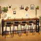 29.53" Industrial Bar and Counter Stool Low Back Stool with 4 Legs Clearhalo 'Bar Furniture' 'Bar Stools' 'bar_stools' 'furn' 'furn_bar_stools' 'Furniture' 'furniture_bar_stools' 'Kitchen & Dining Furniture' 1200x1200_3ff63988-3992-4f7e-b171-bf84962b5dc3