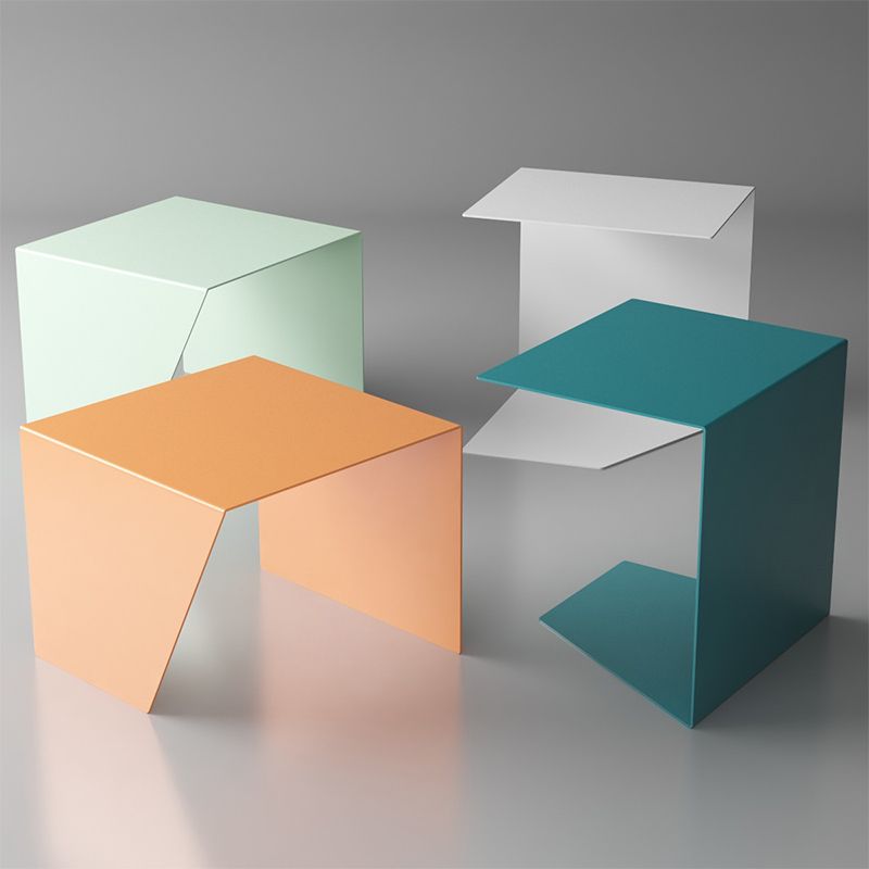 Mesa de trineo de trineo de mediados de siglo de la mesa del sofá metal de la mesa del sofá