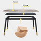 Contemporary Dining Table Set with Sintered Stone Dining Table and Cushioned Chairs Clearhalo 'Dining Room Sets' 'Dining Tables & Seating' 'dining_room_set' 'furn' 'furn_dining_room_set' 'Furniture' 'furniture_dining_room_set' 'Kitchen & Dining Furniture' 'kitchen&dining_furn' 'kitchen' 1200x1200_3ff7ce40-6065-4e58-be5c-f60658492ee1