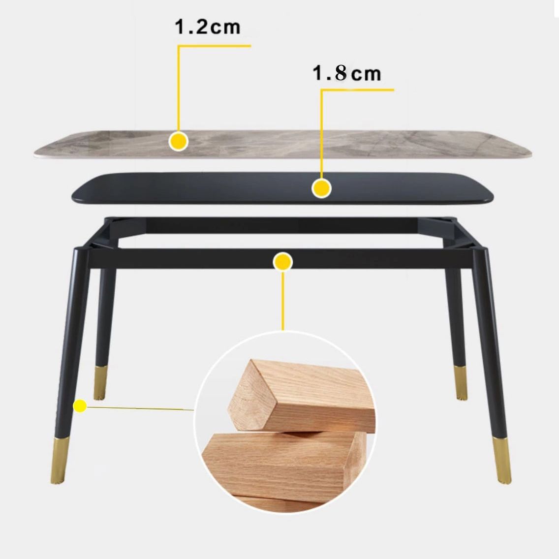 Contemporary Dining Table Set with Sintered Stone Dining Table and Cushioned Chairs Clearhalo 'Dining Room Sets' 'Dining Tables & Seating' 'dining_room_set' 'furn' 'furn_dining_room_set' 'Furniture' 'furniture_dining_room_set' 'Kitchen & Dining Furniture' 'kitchen&dining_furn' 'kitchen' 1200x1200_3ff7ce40-6065-4e58-be5c-f60658492ee1