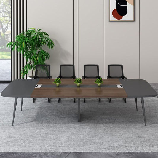 Industrieel gebogen kantoor bureau voetstuk schrijfbureau met metalen benen