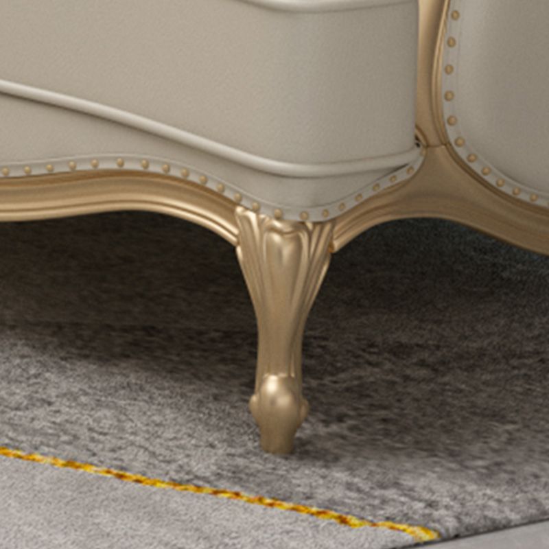 Divano moderno moderno di beige di metà secolo.