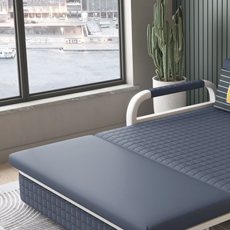 Pillow Included Sofa Futon Cushion Back Round Arms Convertible Sofa