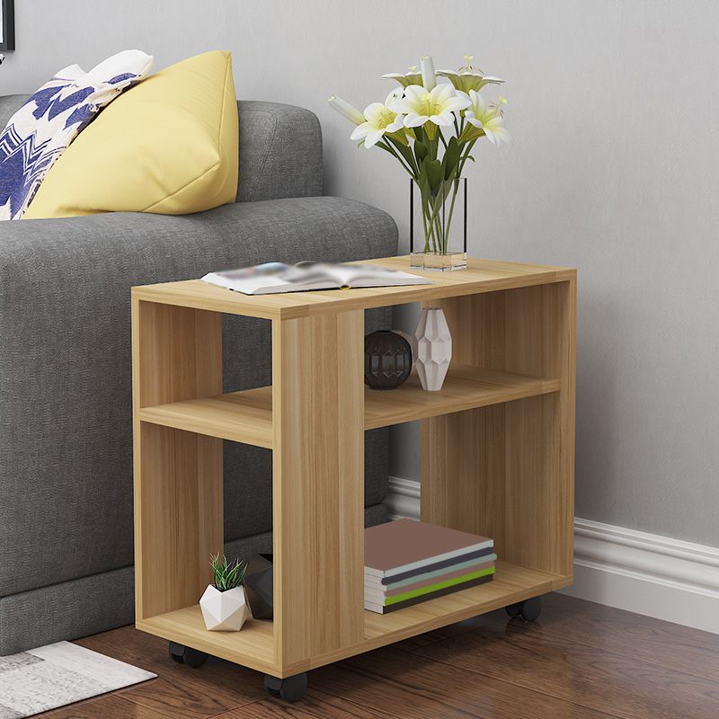 Wood Rectangular Side Table Modern Side End Table with Shelves for Living Room Clearhalo 'Coffee & Accent Tables' 'End & Side Tables' 'end_side_table' 'end_side_tables' 'furn' 'furn_end_side_tables' 'Furniture' 'furniture_end_side_table' 'Living Room Furniture' 1200x1200_3ffbc5cb-8581-42da-af83-839cfc9d599f