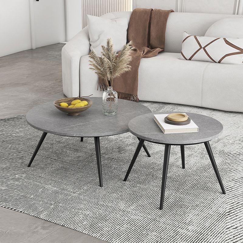 Slate Coffee Table Set Contemporary 4 Legs Coffee Cocktail Table Clearhalo 'Coffee & Accent Tables' 'Coffee Tables' 'coffee_tables' 'furn' 'furn_coffee_tables' 'Furniture' 'Living Room Furniture' 1200x1200_3ffc03f7-3f88-4684-b0e0-0e9f94bf901e