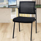 Silla de oficina con respaldo medio lateral de microfibra, silla de rejilla de aire moderna y transpirable