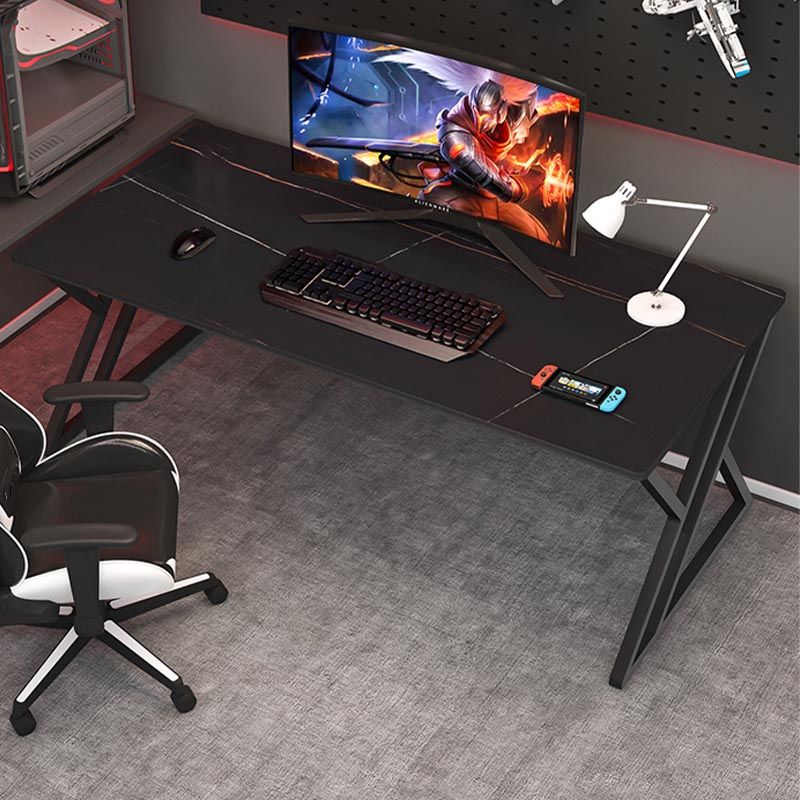 Rectangle Writing Table Industrial Sintered Stone Office Desk with Sled Base Clearhalo 'furn' 'furn_office_desk' 'Furniture' 'Office Desks' 'Office Furniture' 'office_desk' 1200x1200_4005be41-645a-4d7f-8a1b-14d0f5553716