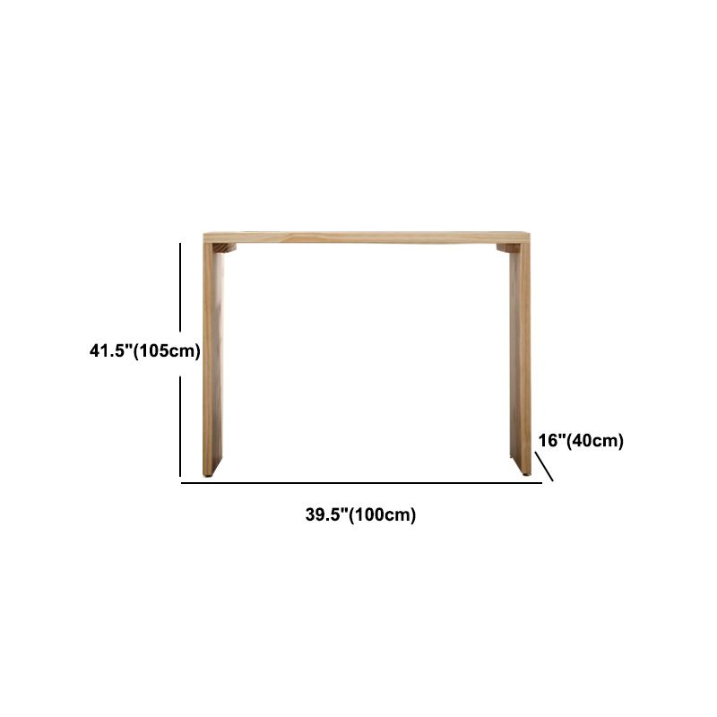 Rectangle Pine Wood Counter Table Contemporary Bar Table for Dining Room Clearhalo 'Bar Furniture' 'Bar Tables' 'bar_tables' 'furn' 'furn_bar_tables' 'Furniture' 'Kitchen & Dining Furniture' 1200x1200_4006371f-3d9d-4f53-a8d4-de363271c392