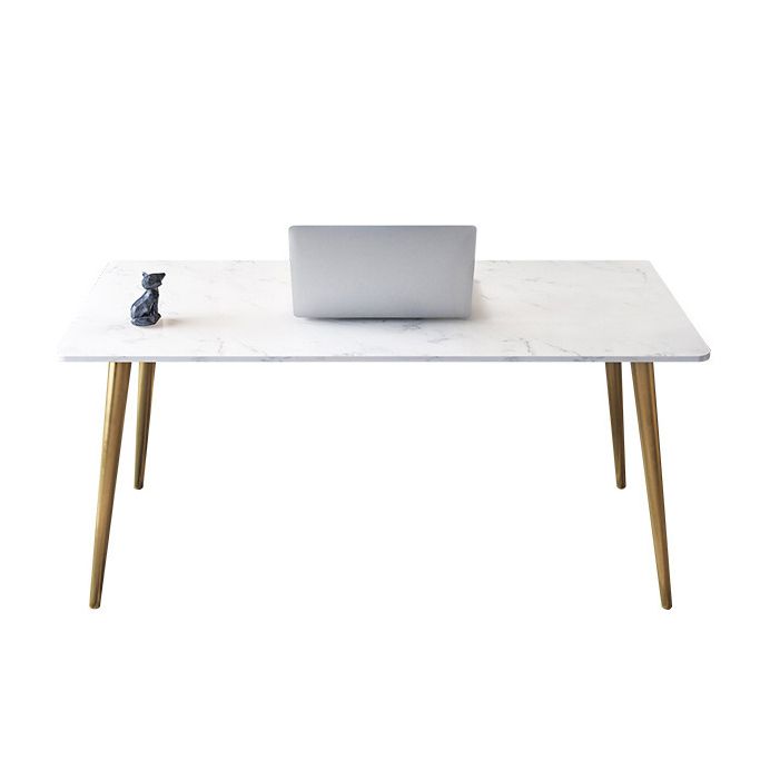 29 "H Glam Office Desk rechthoekig secretaris -bureau met metalen benen