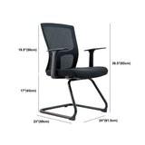 アームレストデスクチェアを備えたミッドバックホームオフィスの椅子通気性エアグリッド