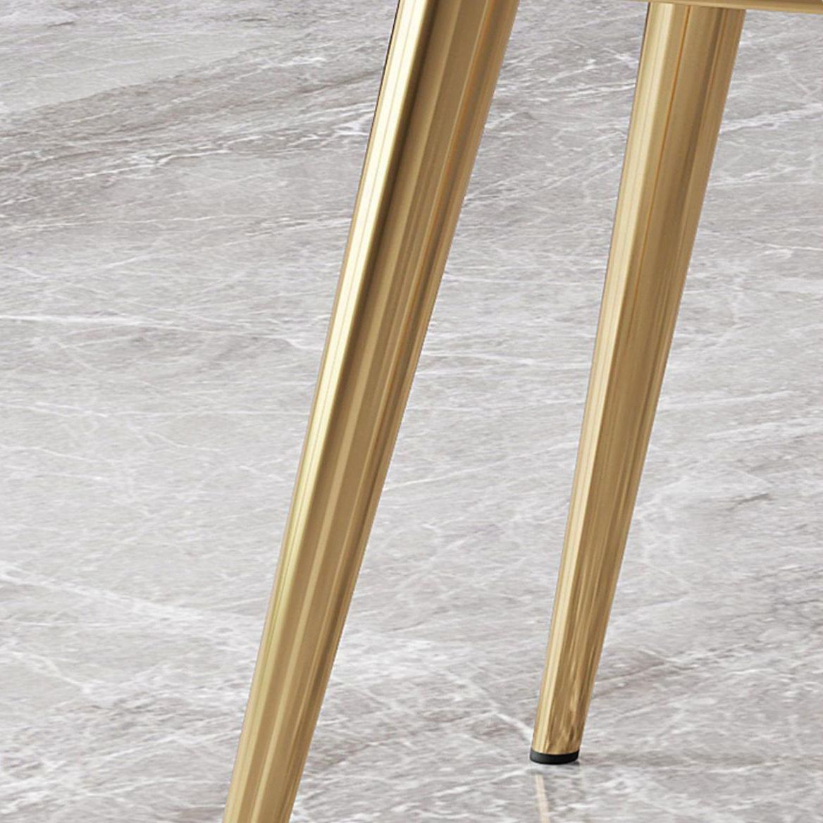 Kitchen Dining Chairs Faux Leather Side Chairs with Gold Metal Legs Clearhalo 'Dining Chairs' 'Dining Tables & Seating' 'dining_chair' 'furn' 'furn_dining_chair' 'Furniture' 'Kitchen & Dining Furniture' 1200x1200_4009ea8b-3565-445f-9a86-0838dc85a519