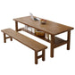 Simplicity Dinette Table Solid Wood Rectangle Dining Room Table in Brown Clearhalo 'Dining Tables & Seating' 'Dining Tables' 'dining_table' 'furn' 'furn_dining_table' 'Furniture' 'Kitchen & Dining Furniture' 1200x1200_400a7bf5-23f9-4882-9534-1c0e4ac0edc7