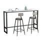Glam Pub Table Trestle Base Rectangle Bar Table for Indoor and Breakroom Clearhalo 'Bar Furniture' 'Bar Tables' 'bar_tables' 'furn' 'furn_bar_tables' 'Furniture' 'Kitchen & Dining Furniture' 1200x1200_400c2bc5-f806-4422-8c8f-76125e4f683a
