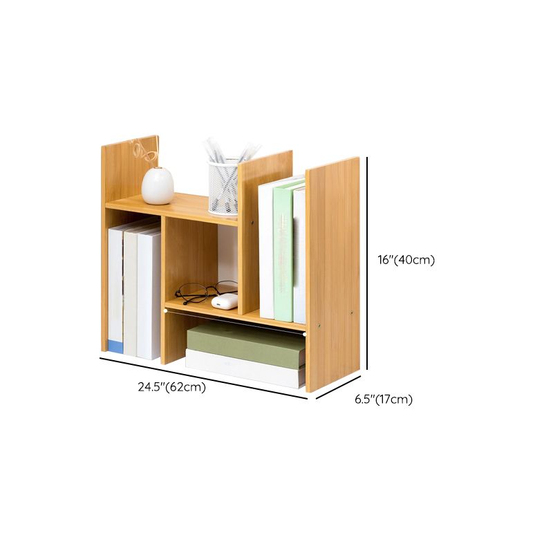 Moderne stijl Open Back Bookshelf Bamboo boekenkast met planken