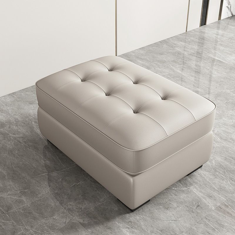 Contemporary Style Rectangular Ottoman Leather Foot Stool with Legs Clearhalo 'furn' 'furn_ottomans_poufs' 'Furniture' 'Living Room Furniture' 'Ottomans & Poufs' 'ottomans_poufs' 1200x1200_4010290e-a31a-4ae5-8237-75c5417cb5b7
