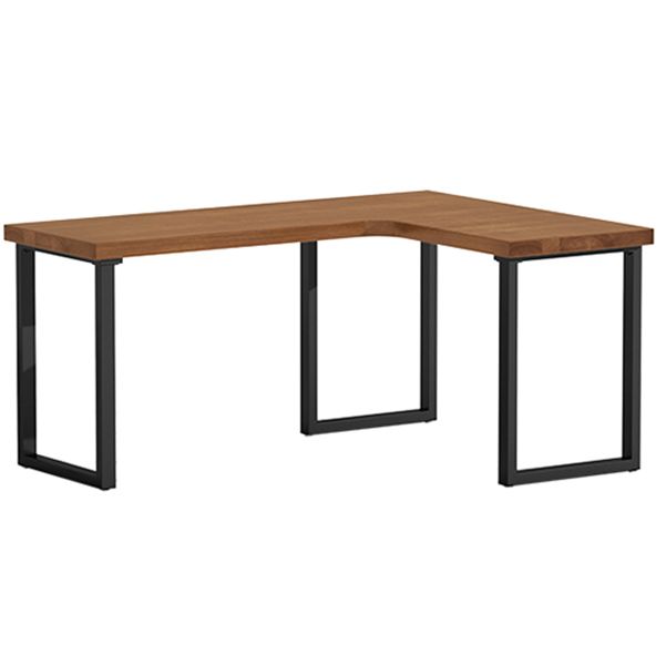 Solid Wood Pedestal Writing Desk Industrial L-Shape Office Desk Clearhalo 'furn' 'furn_office_desk' 'Furniture' 'Office Desks' 'Office Furniture' 'office_desk' 1200x1200_40102f3d-19e1-4305-a526-d21857b496aa