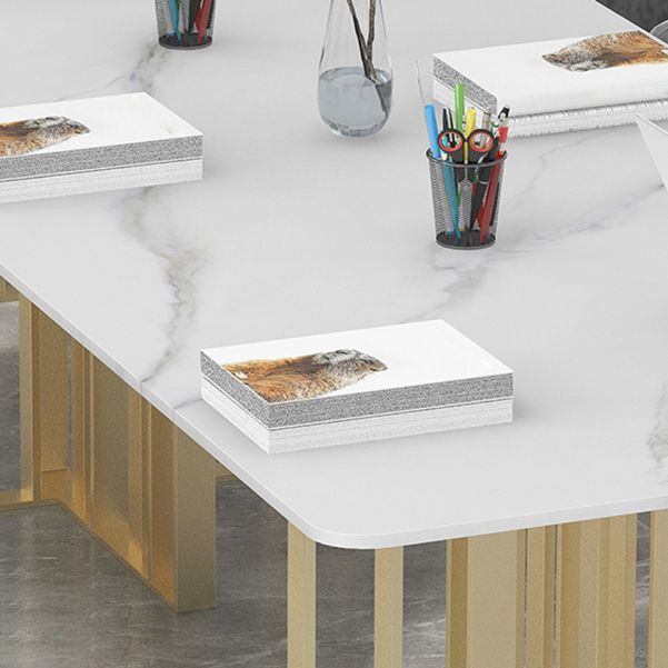 Rectangle Meeting Table Industrial Style Office Desk with Seld Base Clearhalo 'furn' 'furn_office_desk' 'Furniture' 'furniture_office_desk' 'Office Desks' 'Office Furniture' 'office_desk' 1200x1200_40129014-fd59-4d63-a0fe-3de39475f15c