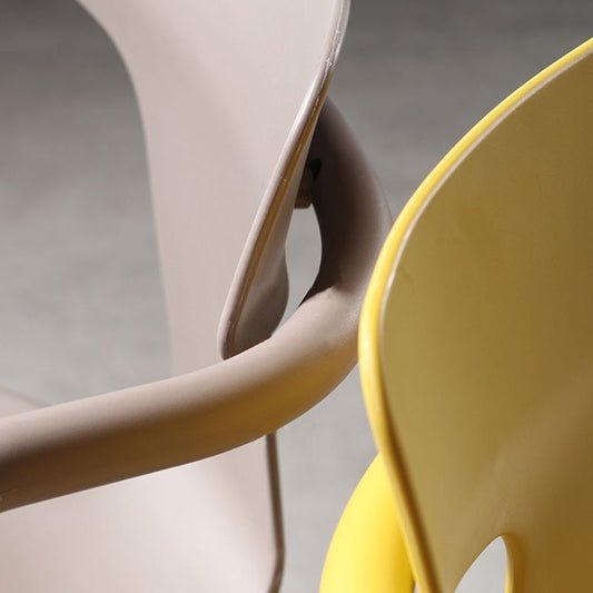 Contemporary Style Plastic Chair Kitchen Slat Back Arm Chairs (Set of 2) Clearhalo ' kitchen&dining_furn' 'Dining Chairs' 'Dining Tables & Seating' 'dining_chair' 'furn' 'furn_dining_chair' 'Furniture' 'furniture_dining_chair' 'Kitchen & Dining Furniture' 'kitchen' 1200x1200_40189a28-3174-4b6b-b30e-76a11345ae59